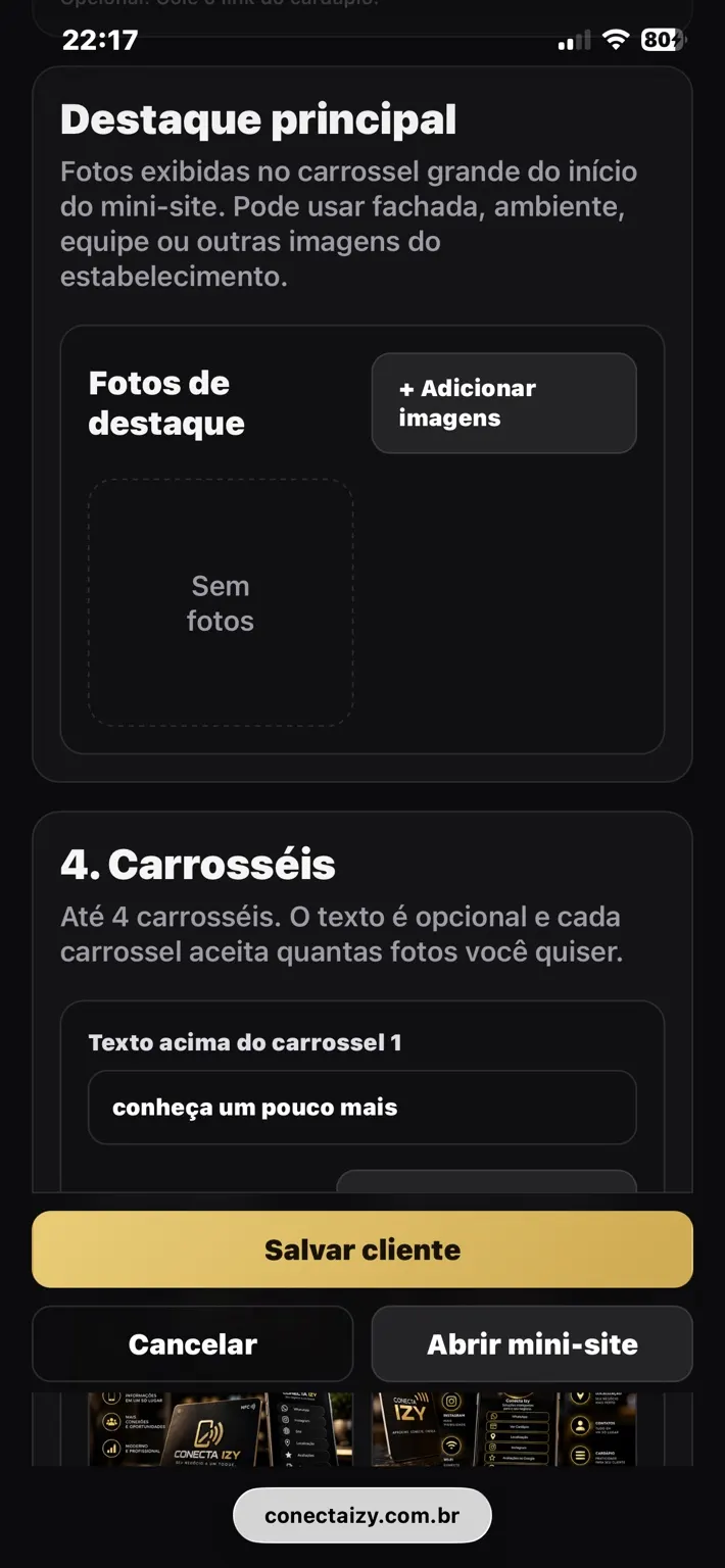 Fotos e carrosséis